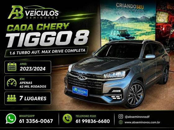 CAOA CHERY TIGGO 8 1.6 TGDI GASOLINA TXS MAX DRIVE DCT CAOA CHERY TIGGO 8 1.6 TGDI GASOLINA TXS MAX DRIVE DCT